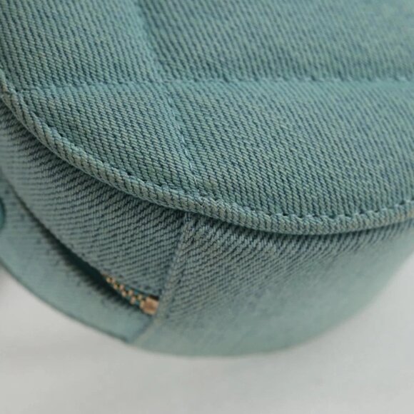 CHANEL Chain Shoulder Bag Denim Blue Gold CC Auth 118918M - Picture 4 of 16